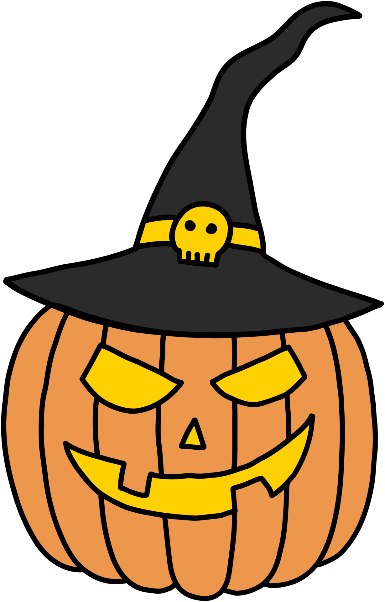 simplicity halloween pumpkin freehand drawing flat design 11793524 PNG