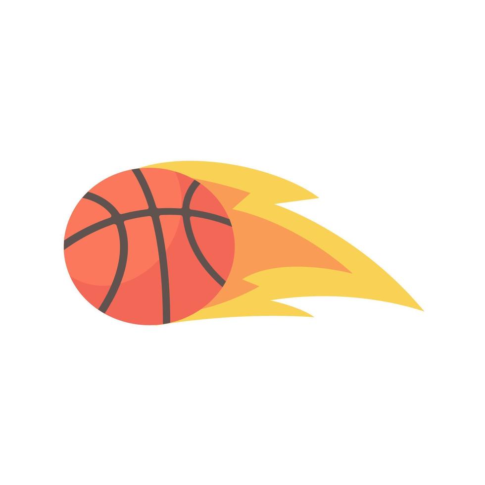 A basketball that is thrown into the basket in a sport vector