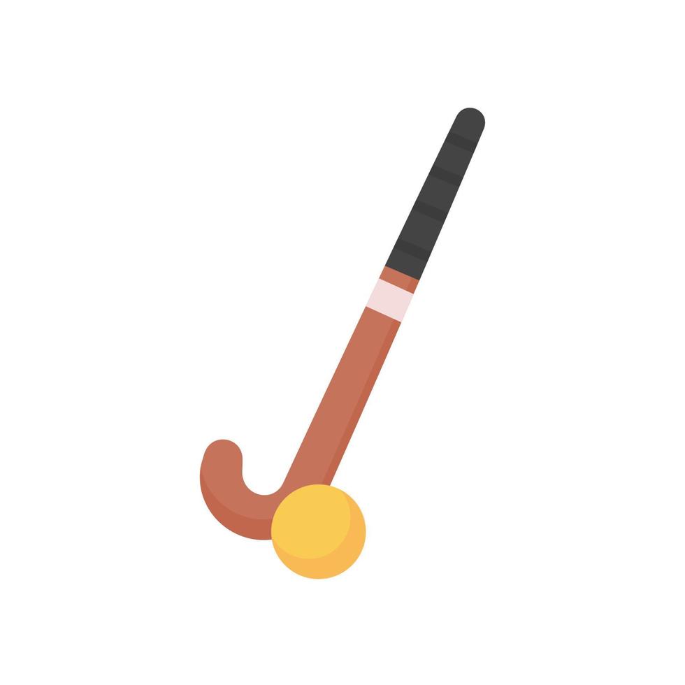 hockey stick and ball Equipment for playing sports on ice. vector