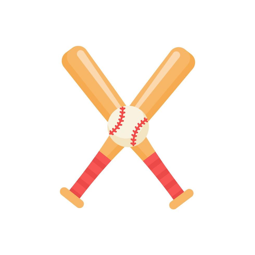 Baseball bats are used to hit baseballs in sporting events. vector