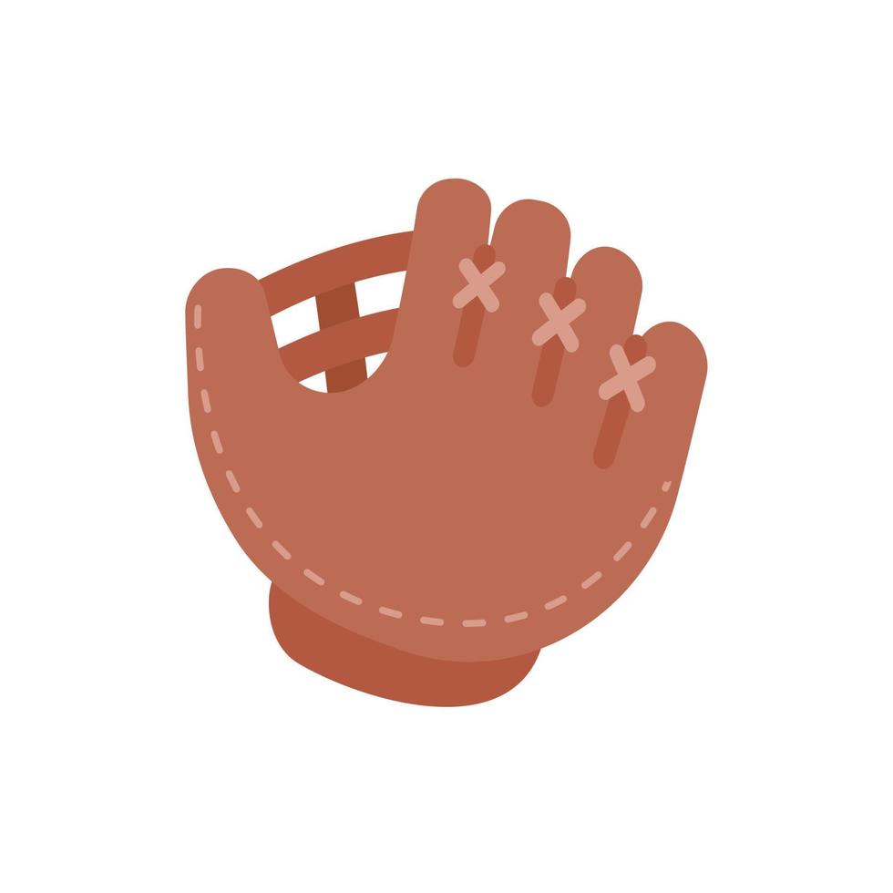 Baseball gloves. Leather gloves for the popular baseball game. vector