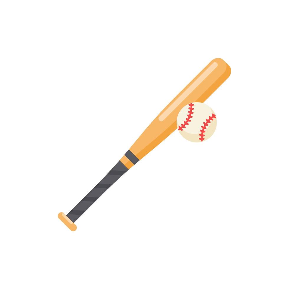 Baseball bats are used to hit baseballs in sporting events. vector