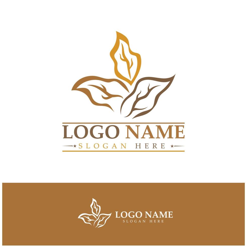 tobacco leaf logo,tobacco field and tobacco cigarette logo template design vector