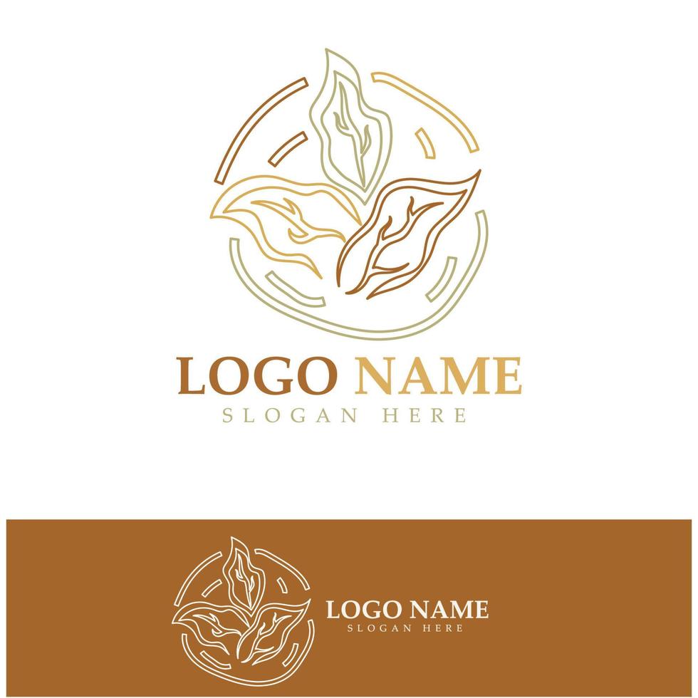 logotipo de hoja de tabaco, campo de tabaco y vector de diseño de plantilla de logotipo de cigarrillo de tabaco