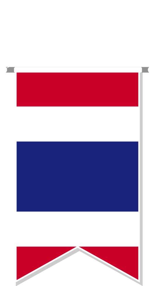 Thailand flag in soccer pennant. png