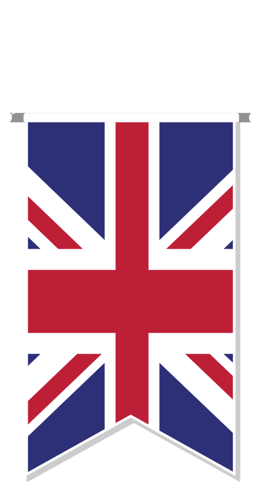 bandera del Reino Unido en banderín de fútbol. png