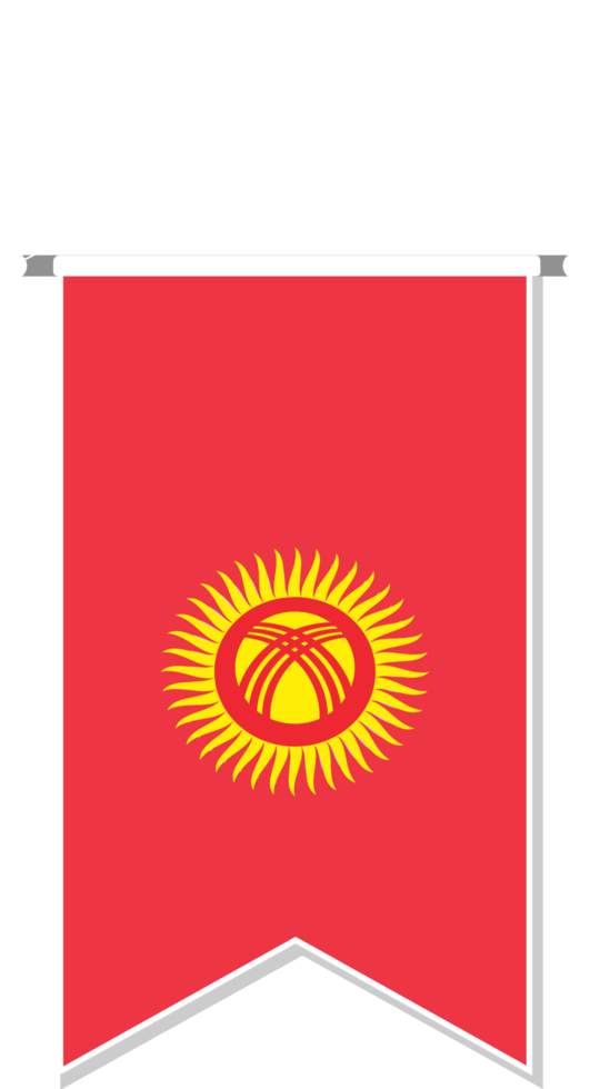 kyrgyzstan flagga i fotboll vimpel. png