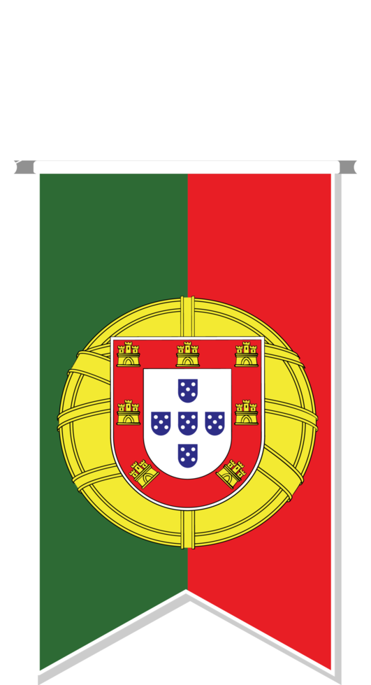 bandera de portugal en banderín de fútbol. png