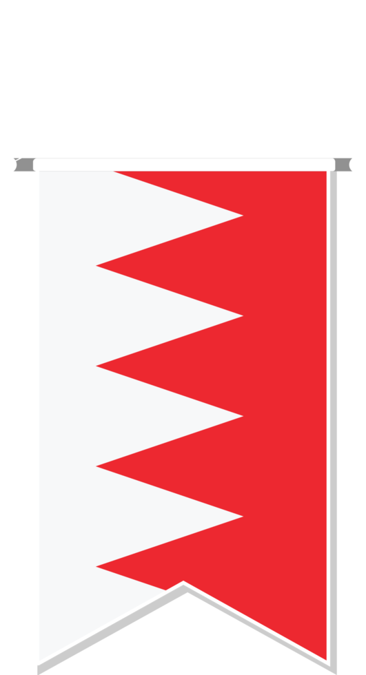 Bahrain flag in soccer pennant. png