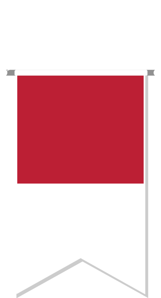 Indonesia flag in soccer pennant. png