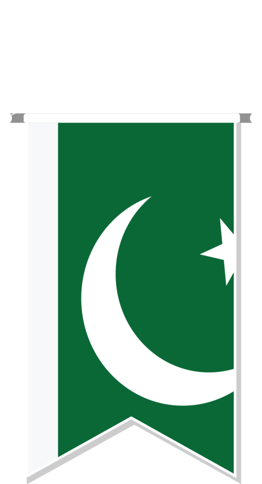 Pakistan flag in soccer pennant. png