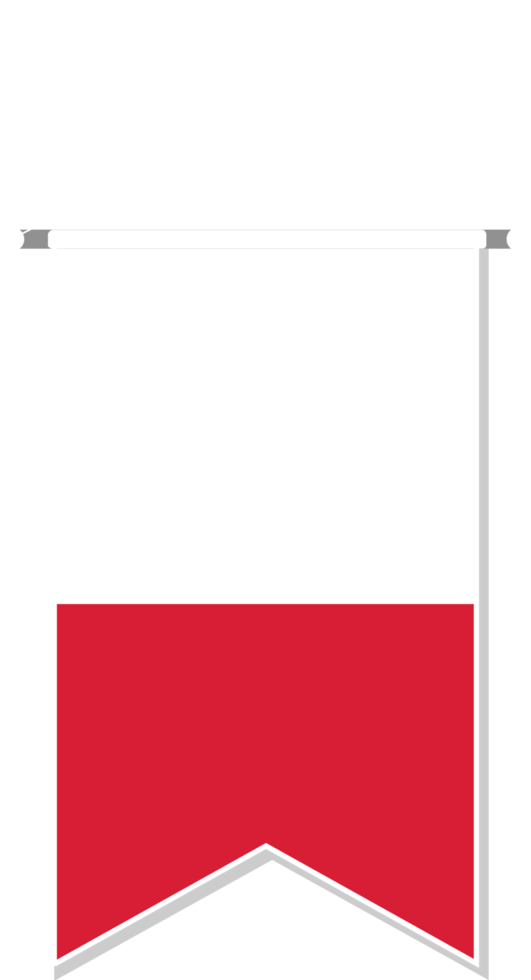 bandera de polonia en banderín de fútbol. png