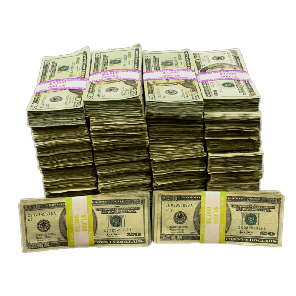 stack of dollars png