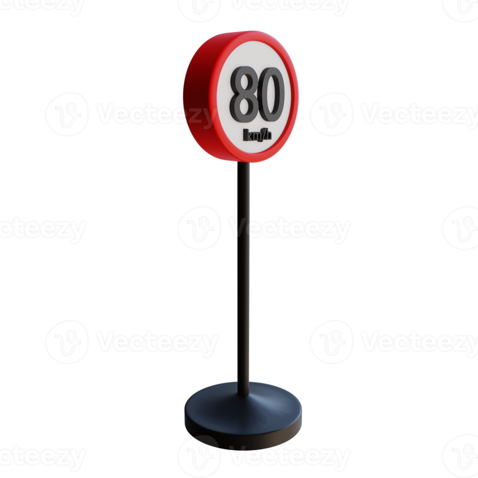 3d render illustration street sign png