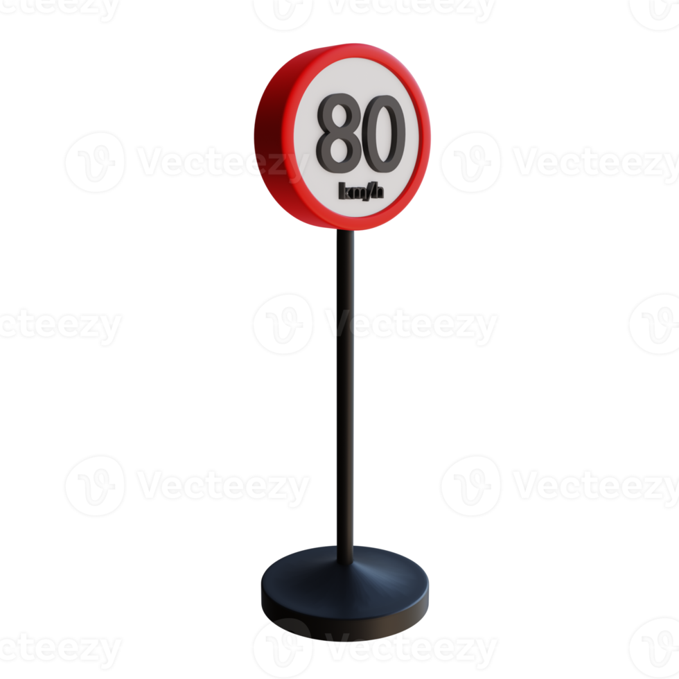 3d render illustration street sign png