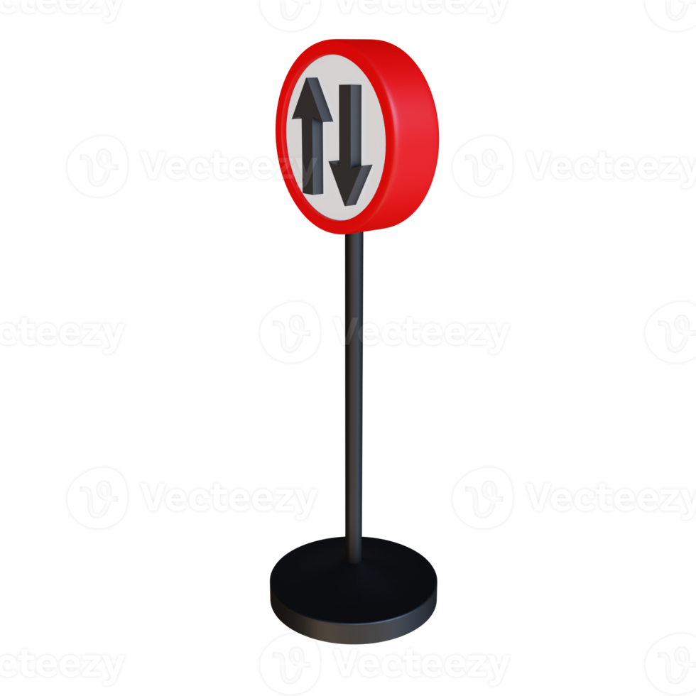 3D-Darstellung Straßenschild png