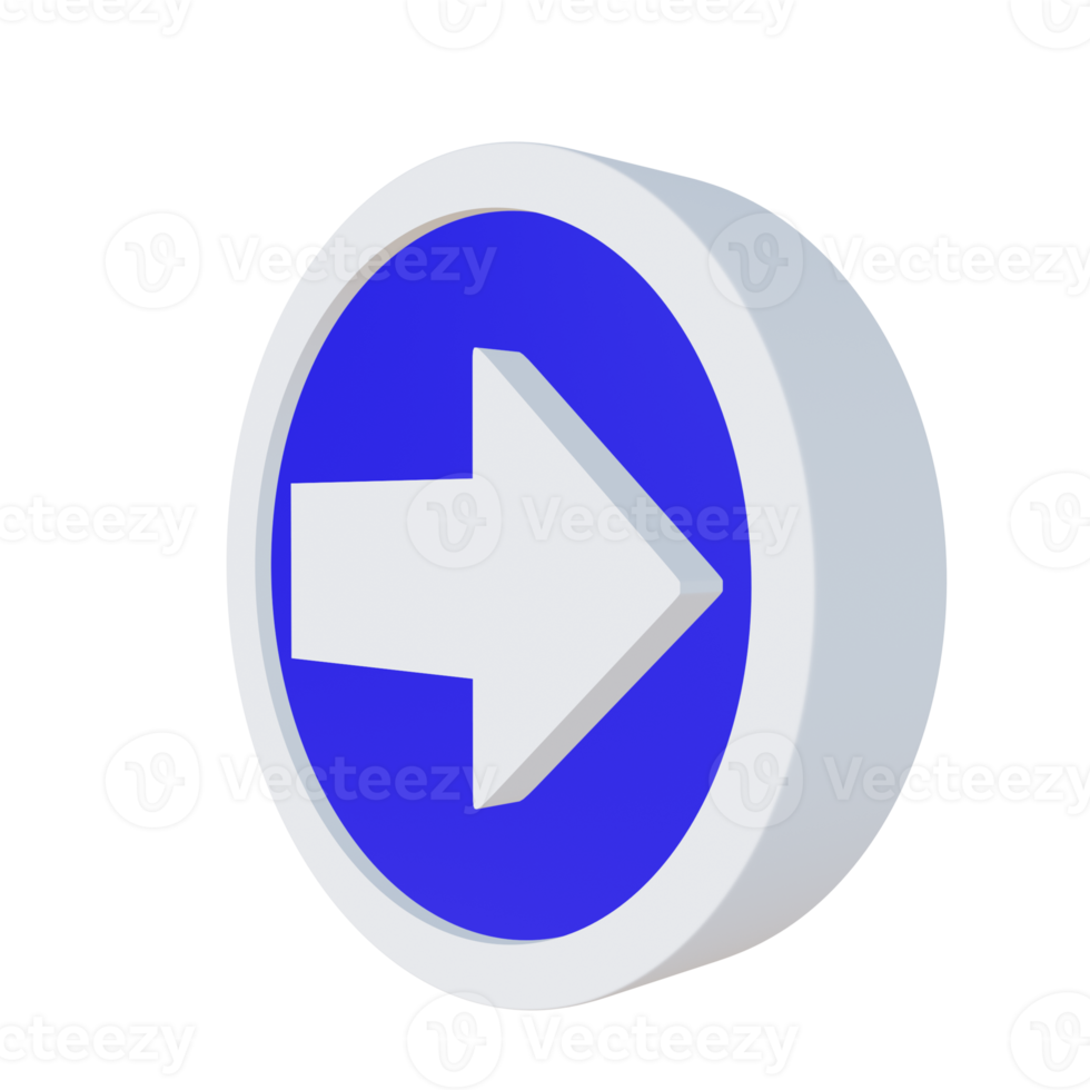 3d render illustration street sign png