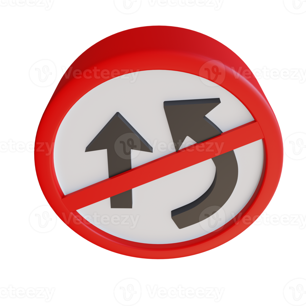 3d render illustration street sign png