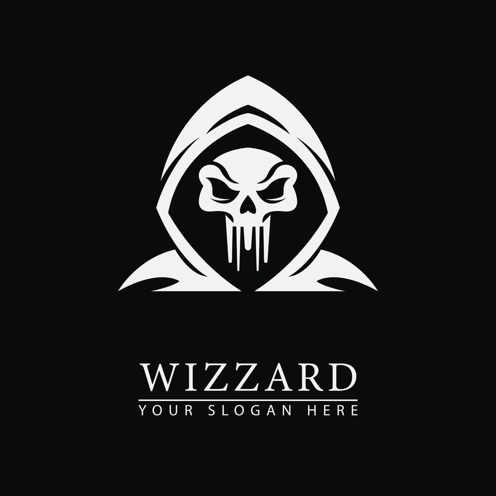 hood wizard abstract logo icon vector