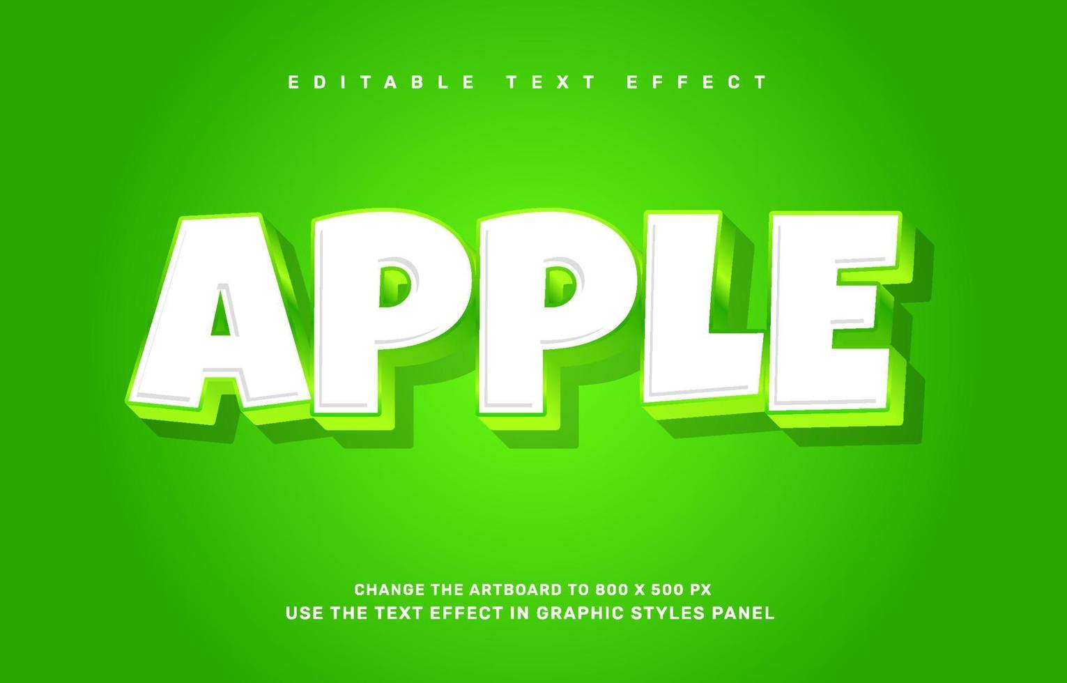 Apple graduation editable text effect template vector