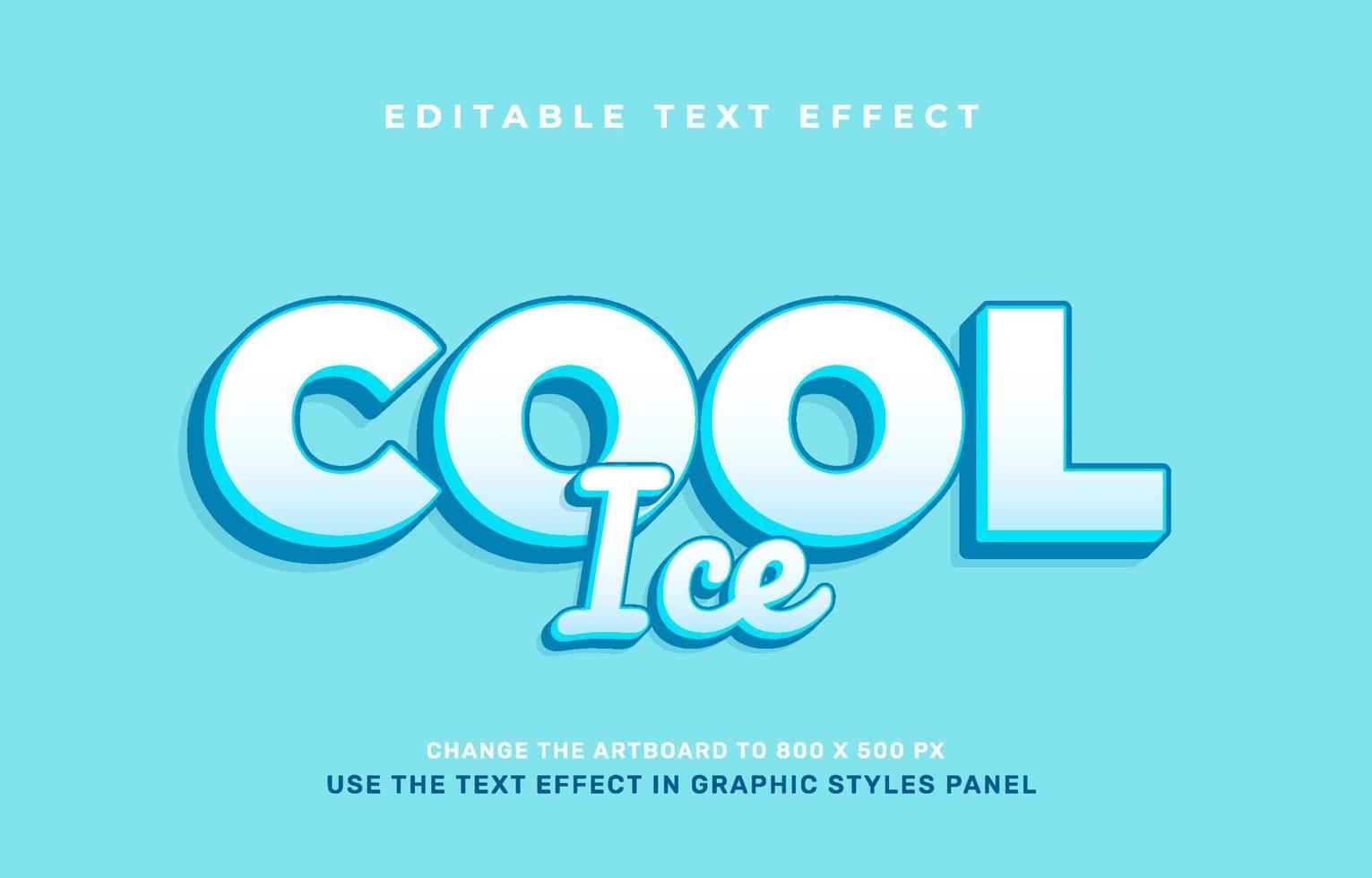 Cool text effect vector