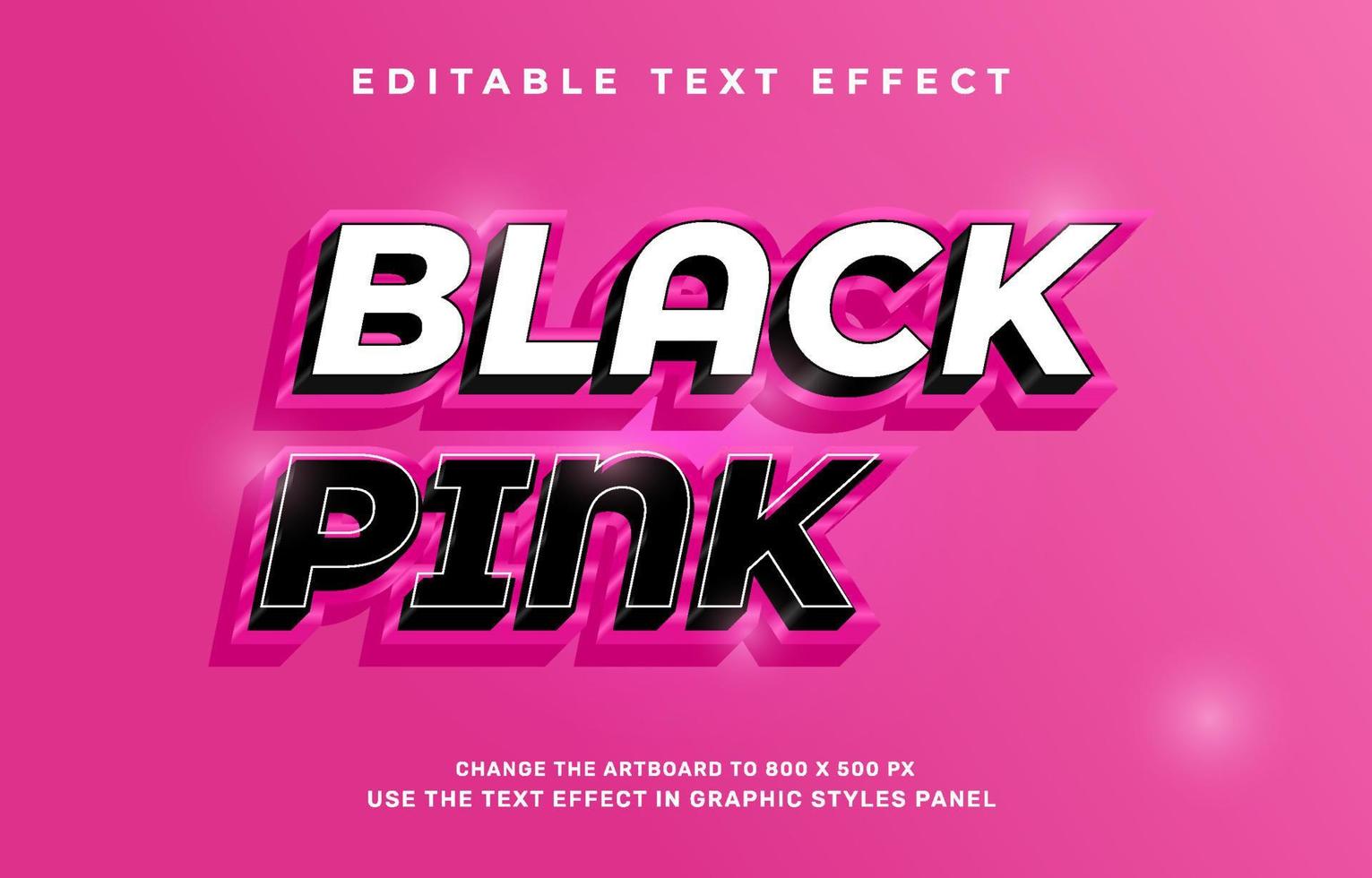 Blackpink text effect vector