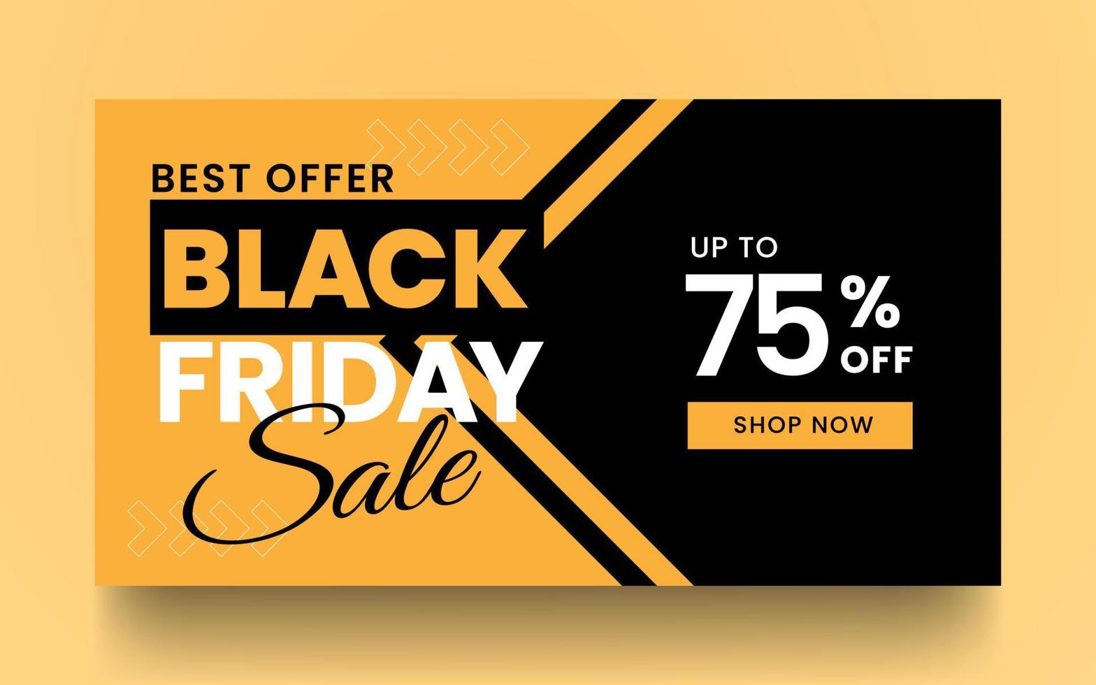 Black Friday Sale banner template, Abstract Sale background vector