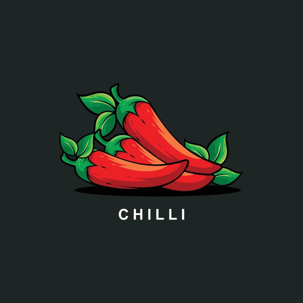 Chilli design vector and illustration