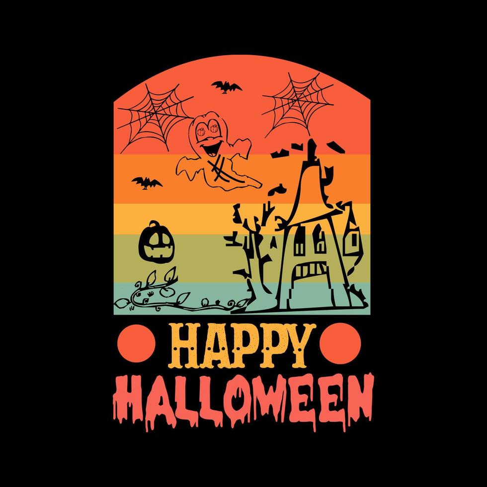 Happy Halloween  typography lettering for t shirt vector