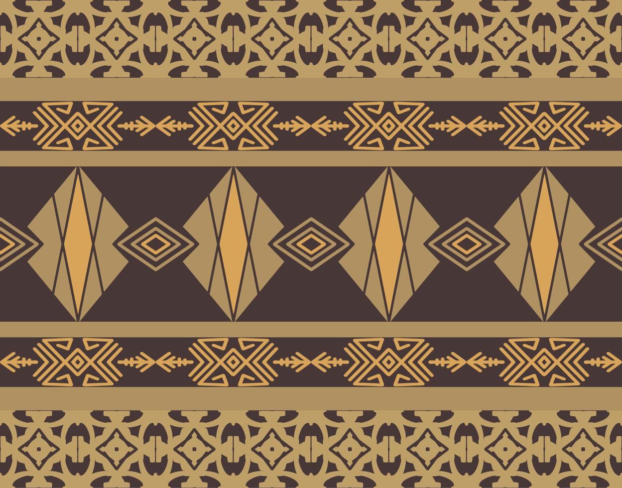Geometric Pattern with Tribal Shape. Designed in Ikat, Boho, Aztec, Folk, Motif, Gypsy, Arabic Style. Ideal for Fabric Garment, Ceramics, Wallpaper, stationery, branding identity and packaging design. vector
