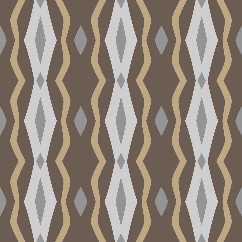 diseño de patrón de chevron en zigzag con estilo azteca y signo ikat. patrón de chevrón sin costuras. ilustración vectorial vector