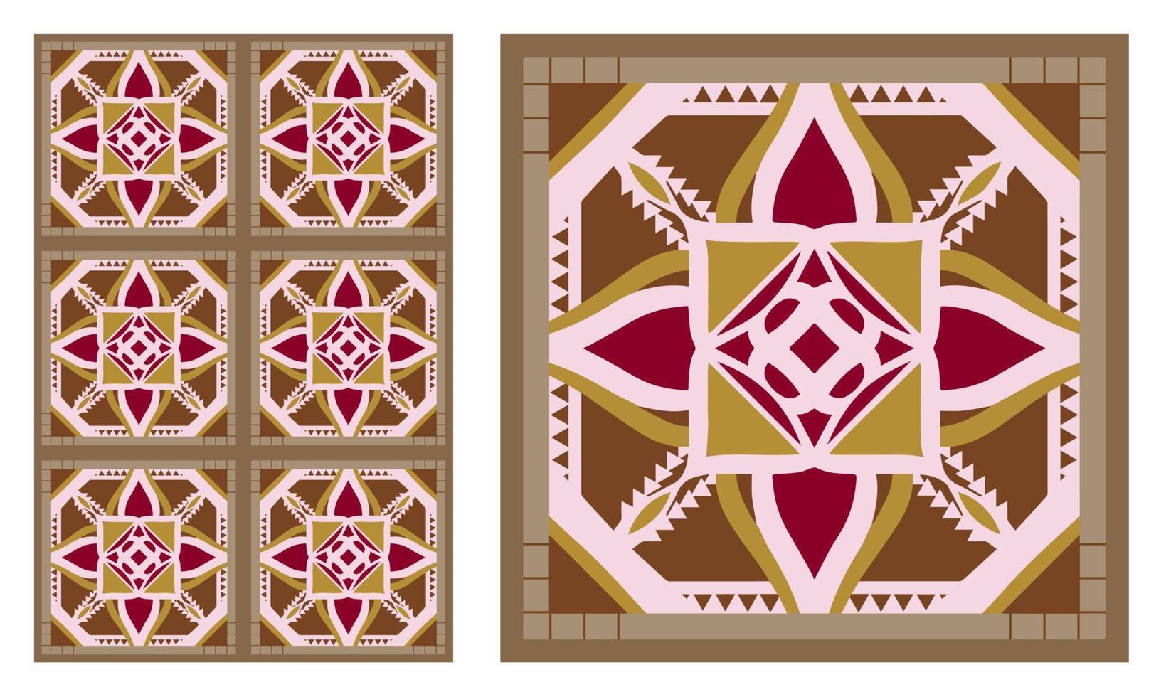 patrón geométrico sin costuras con forma tribal. diseñado en ikat, boho, azteca, folk, motivo, tailandés, estilo árabe de lujo. ideal para prendas de vestir de tela, cerámica, baldosas. ilustración vectorial vector