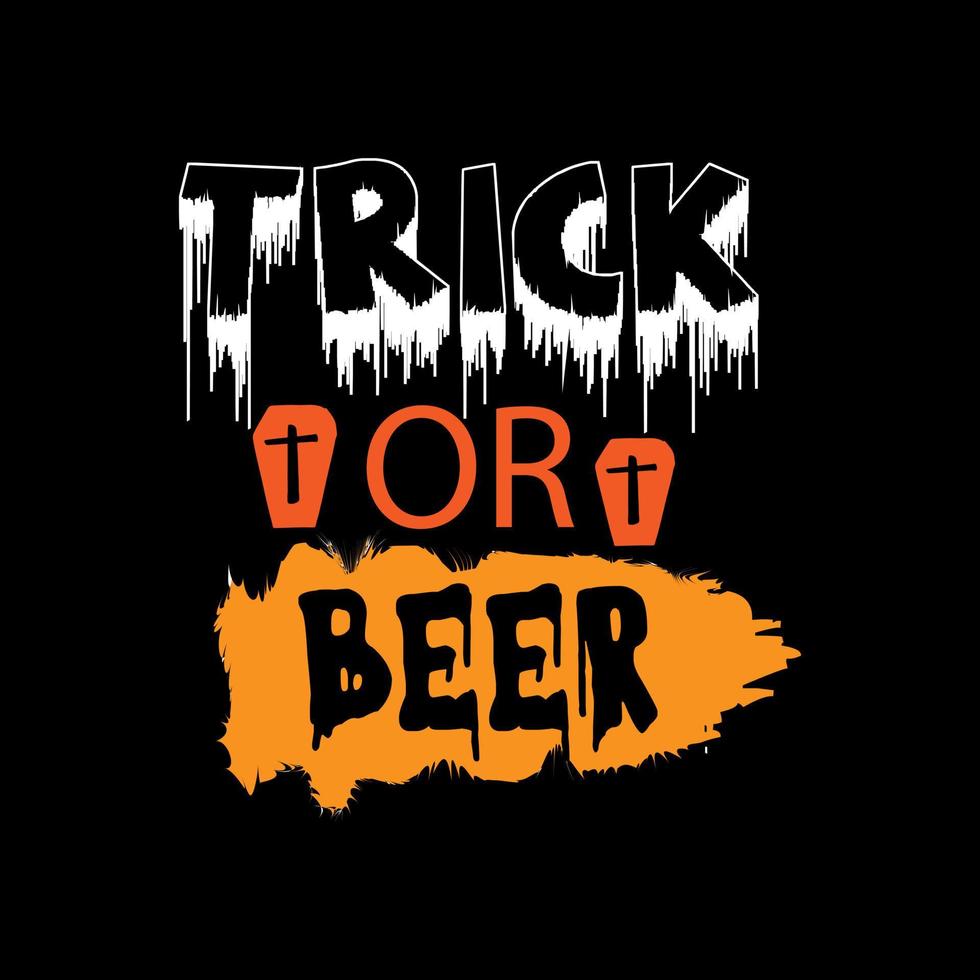 Trick or treat typography lettering for t shirt vector