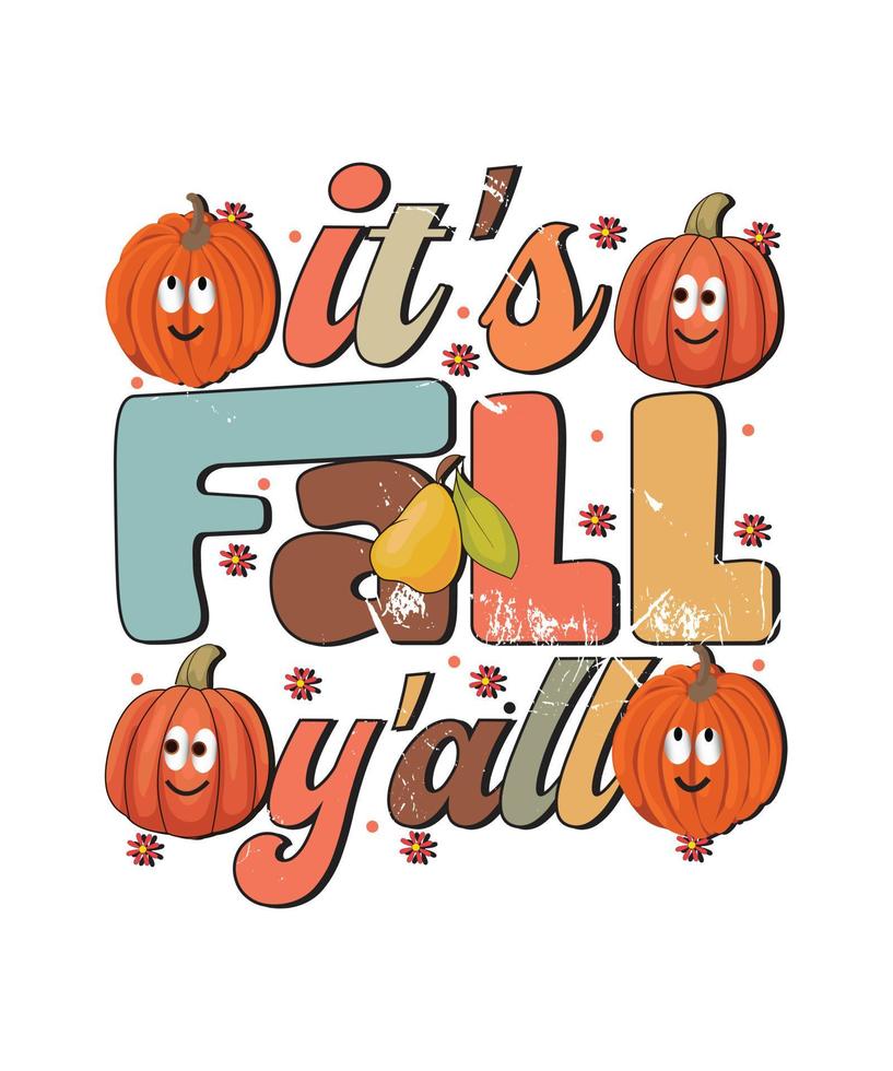 Thanksgiving groovy style typography t-shirt design, Emoji Thanksgiving design, Kawai t-shirt design vector