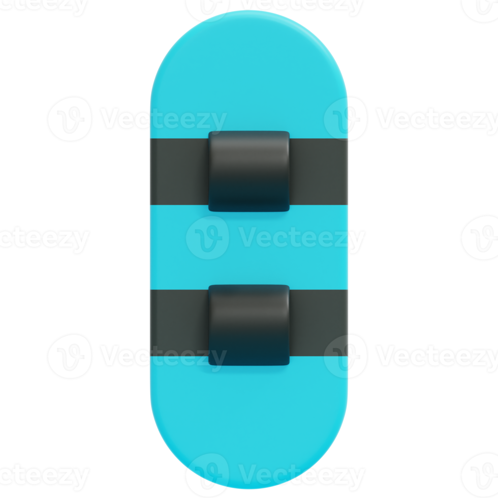 snowboard 3d render icon illustration png