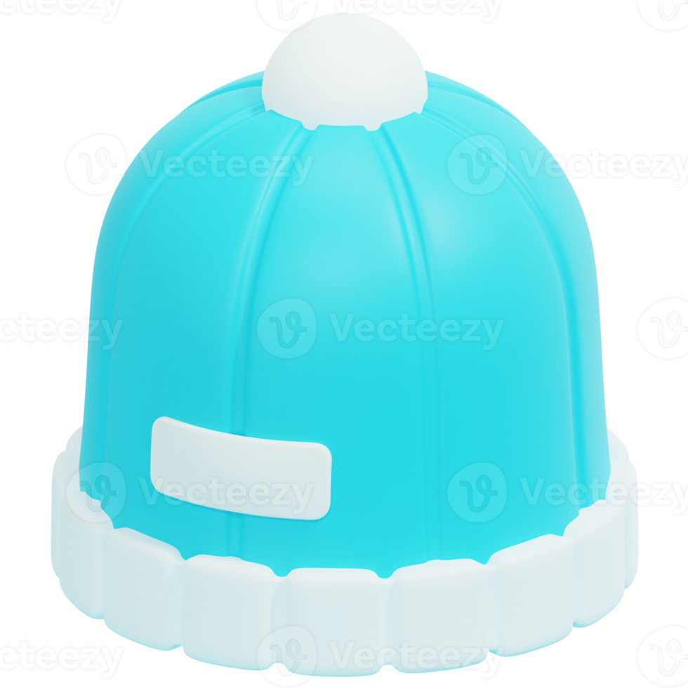 winter hat 3d render icon illustration png