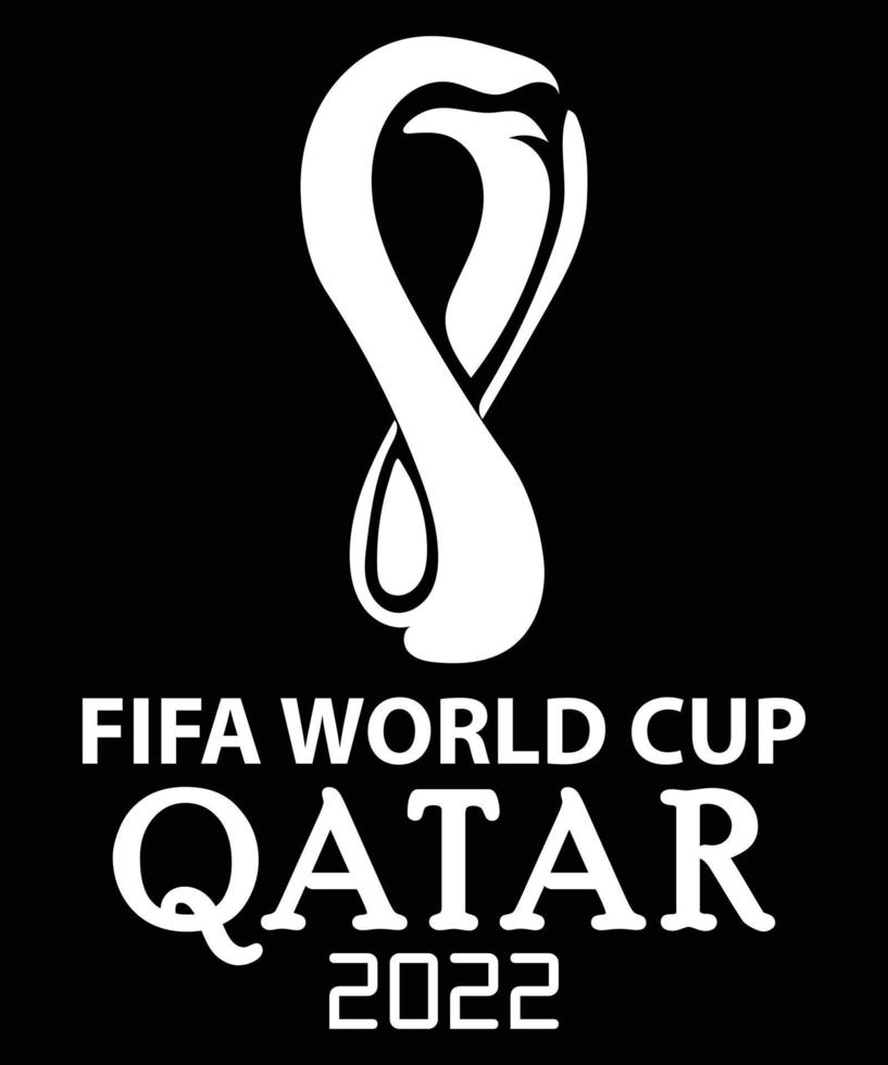 plantilla de diseño de camiseta vectorial de la copa mundial de la fifa qatar 2022 vector