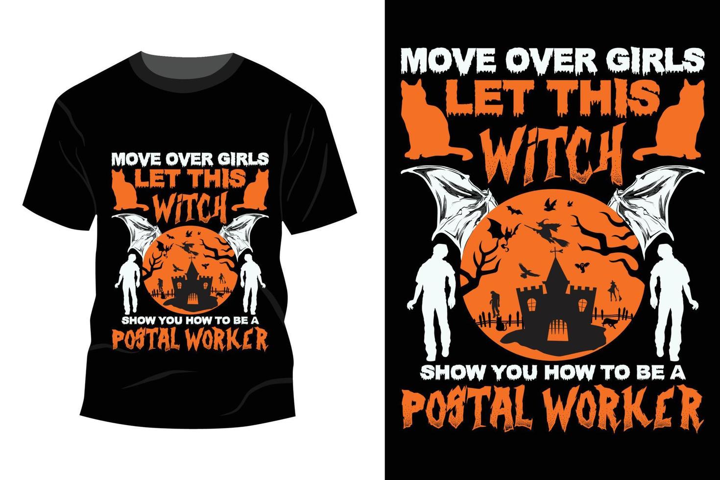 diseño de camiseta de halloween vector