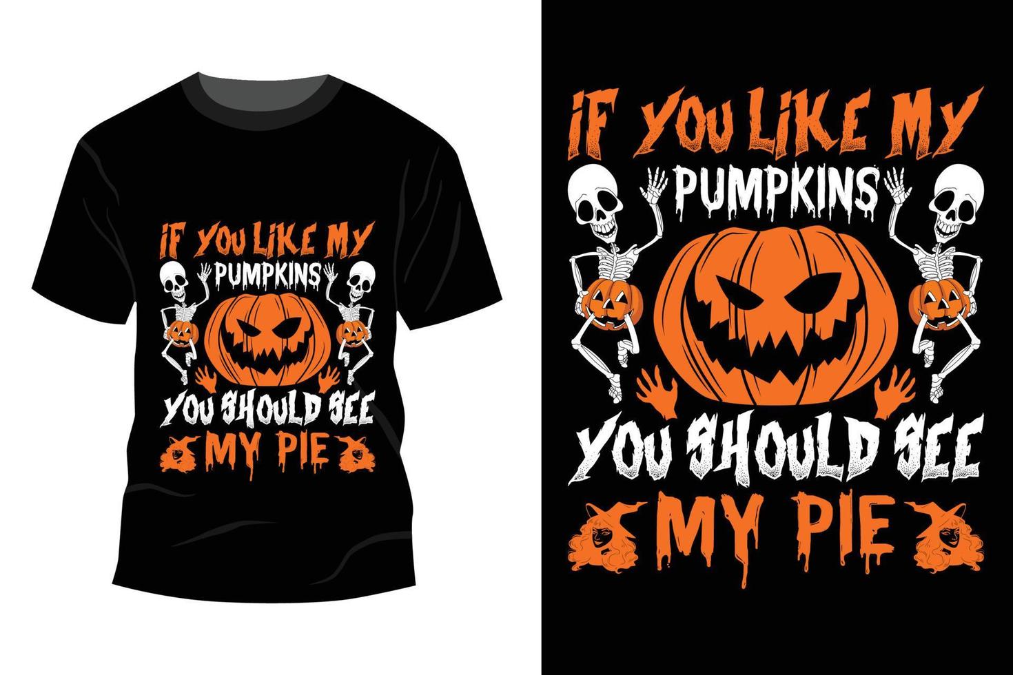 Halloween T-shirt Design vector