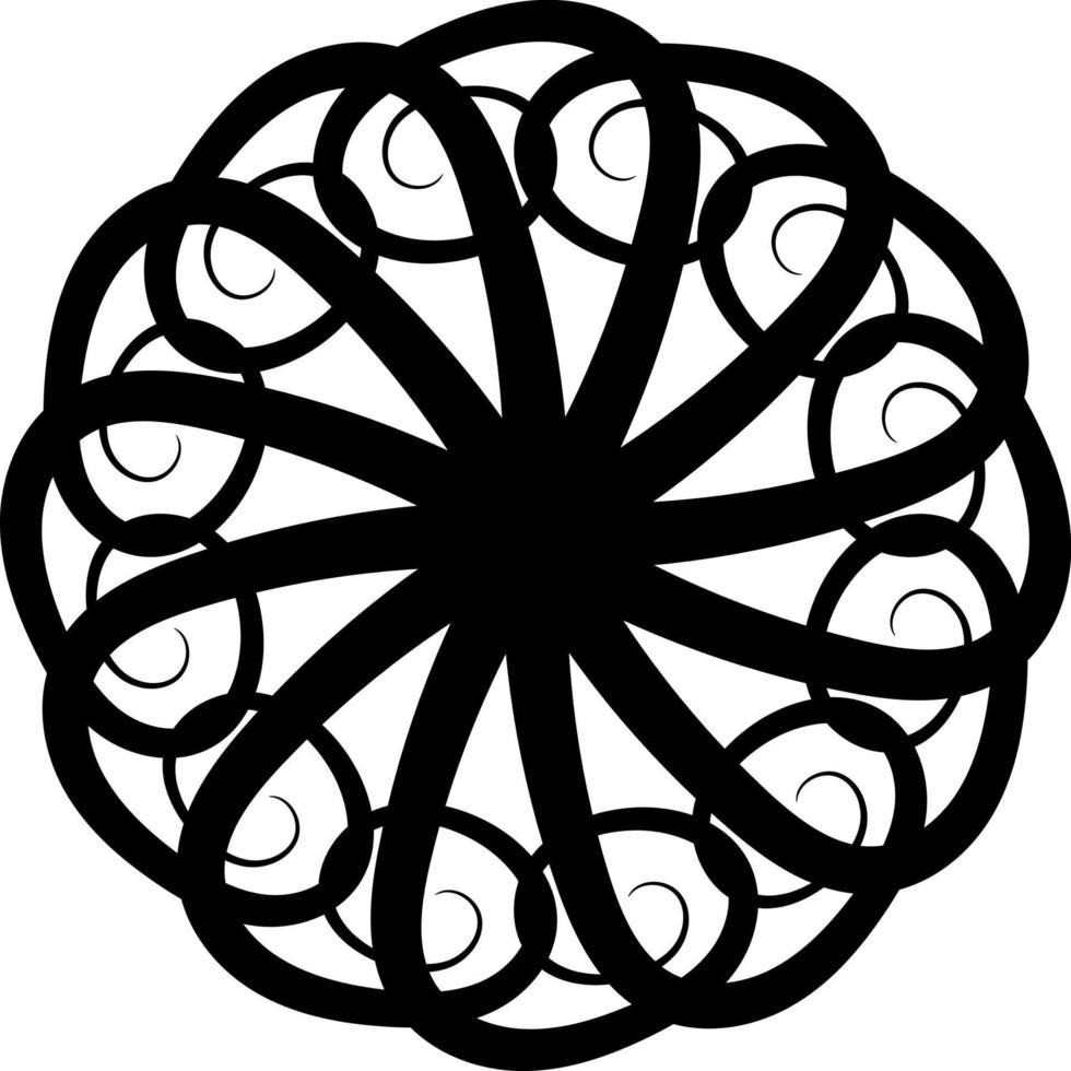 Abstract vector mandala. No background
