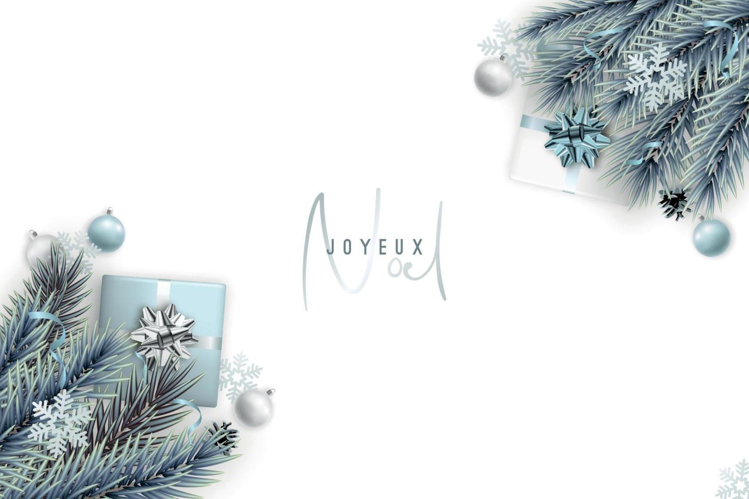 Merry Christmas banner with space for text. vector