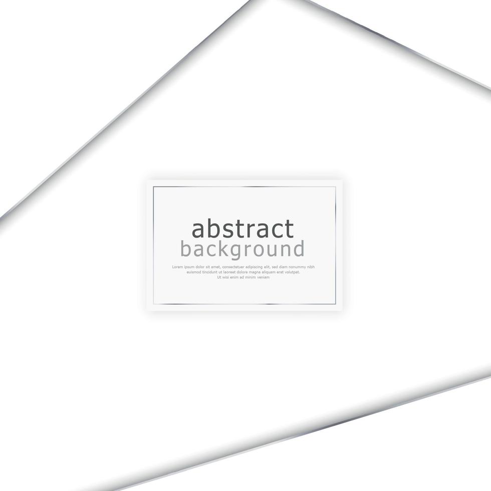 Abstract white background with steel lines, blank web template postcard for advertising - Vector