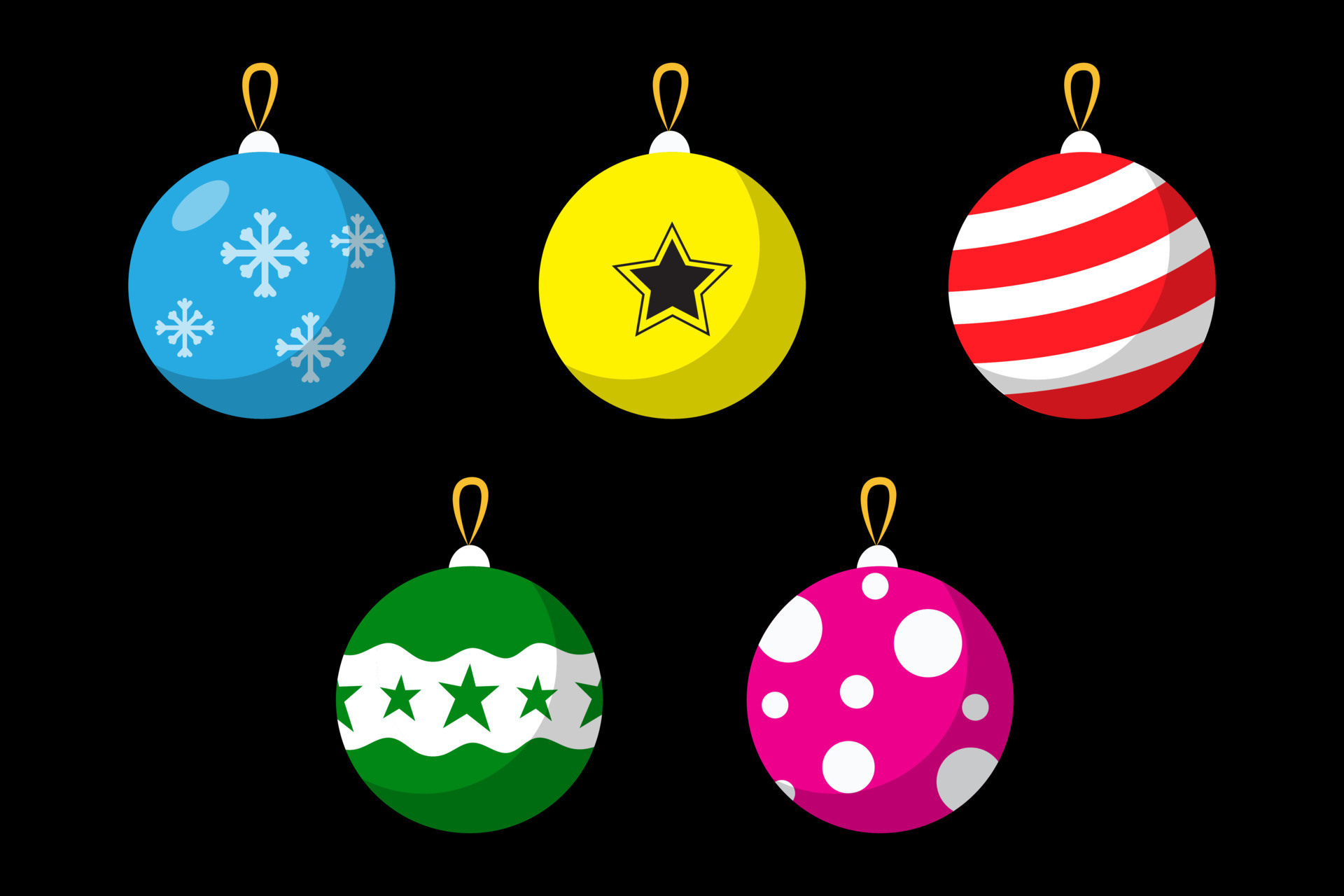 Collection of Christmas ball cartoon vector. Christmas ball ornaments party  decoration vector. 11796463 Vector Art at Vecteezy