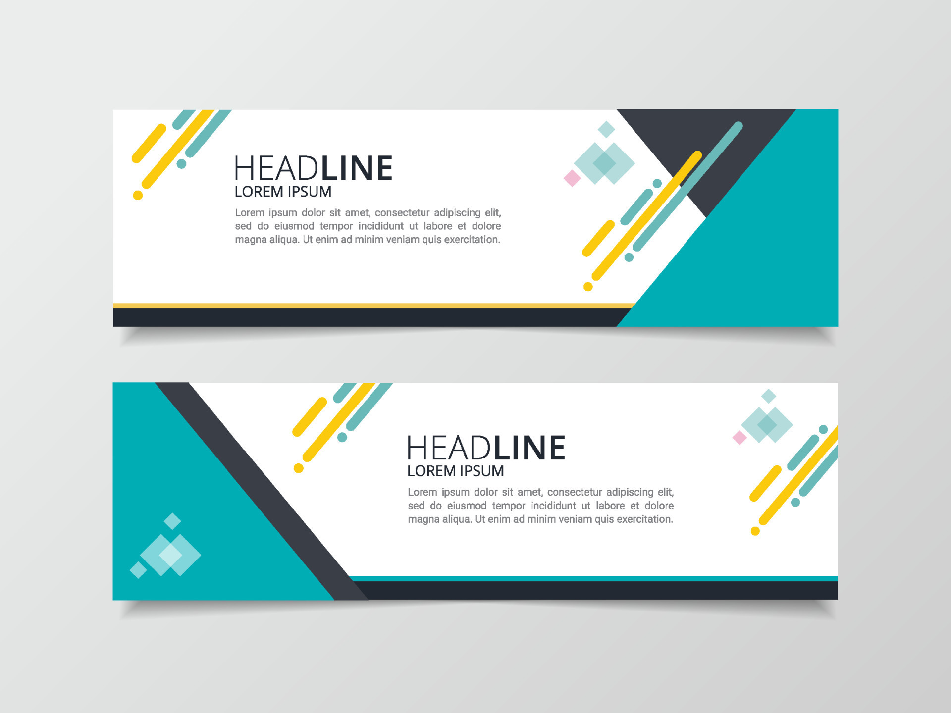 Modern Business banner template design background vector 11796466