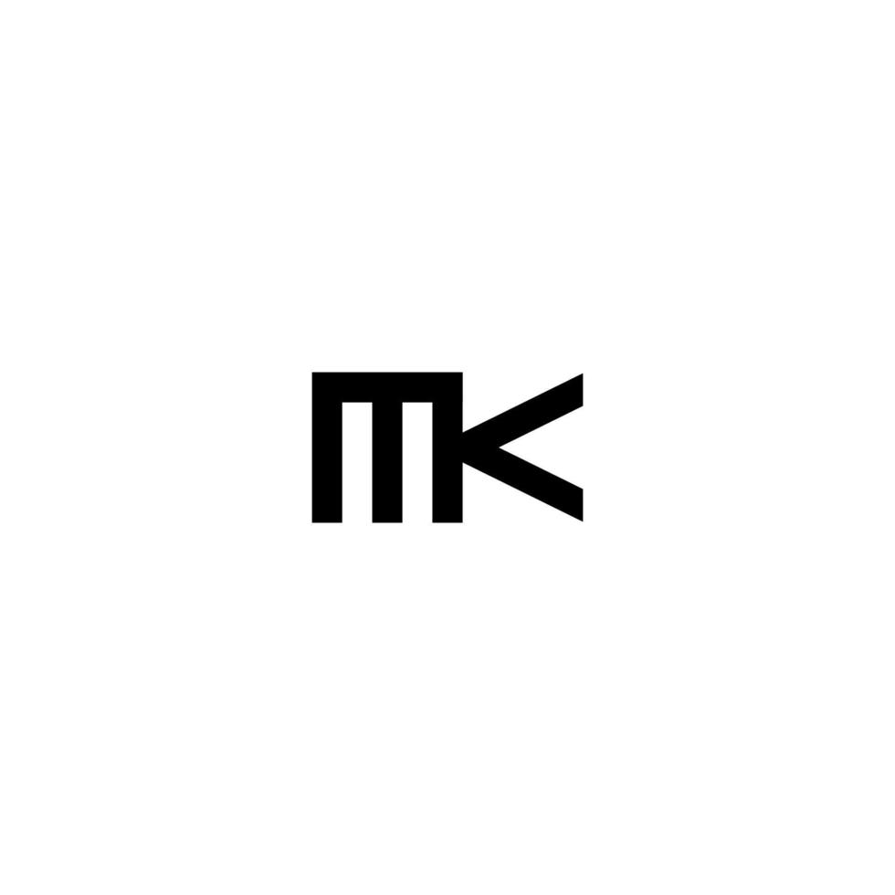 Initial MK logo concept vector. Creative Icon Symbol Pro Vector