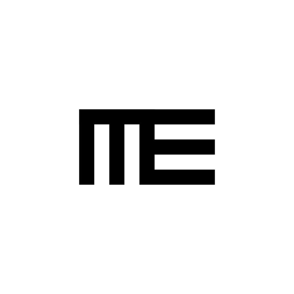 Initial ME logo concept vector. Creative Icon Symbol Pro Vector