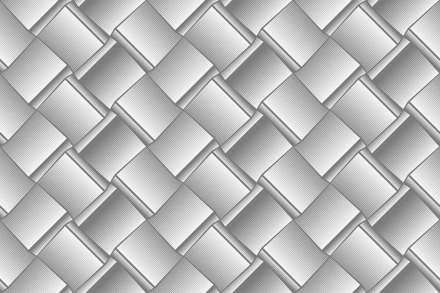 Light gray geometric seamless pattern for wallpapers, textile, fabric, wrapping paper, backgrounds. Graphic effect of volume. Illustration in the engraving style. Vector template.