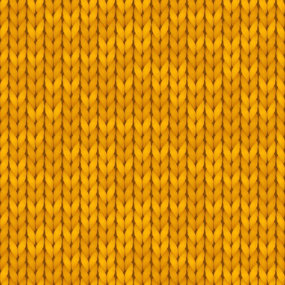 Traditional seamless knitted orange pattern. Winter design background with a place for text. Background texture. Seamless pattern. Vector illustration.