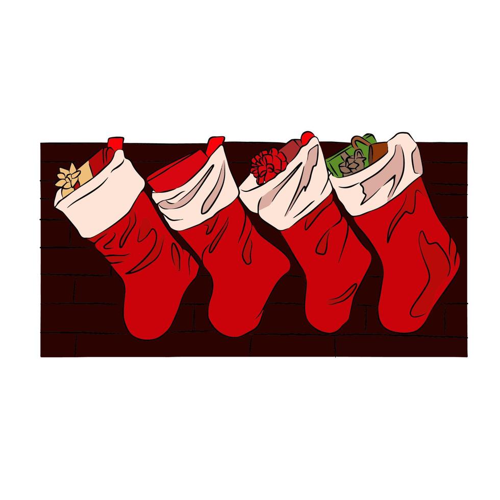 It's a beautiful Christmas picture. vector