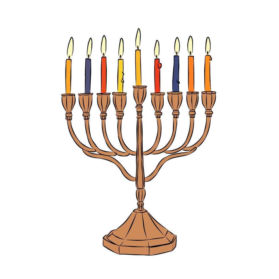 It's beautiful chanukah picture. vector